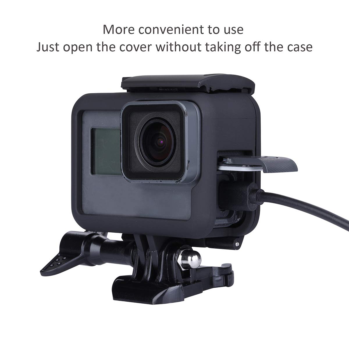 Montážní rámeček na GoPro 5, 6, 7 a Hero s otvorem pro nabíjení 2